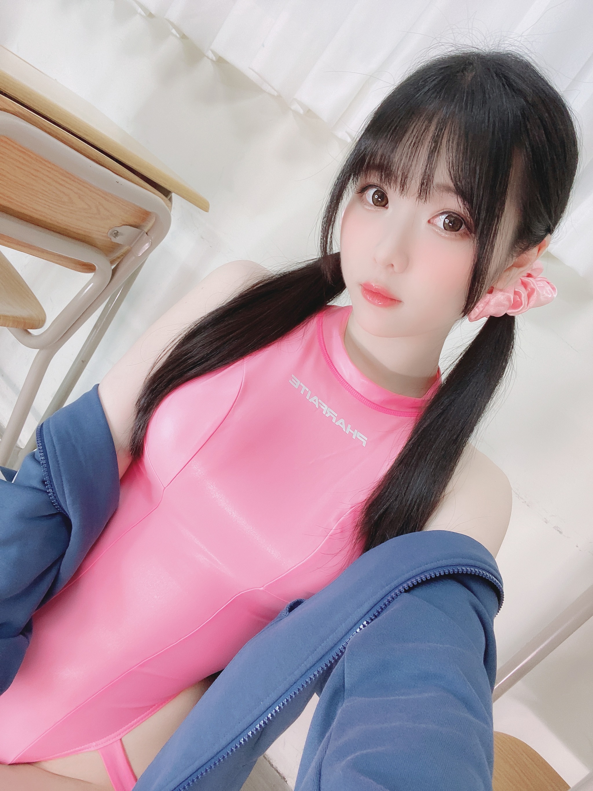图片[1]-霜月shimo – NO.097 Pink Swimsuit[21P]-XikXak